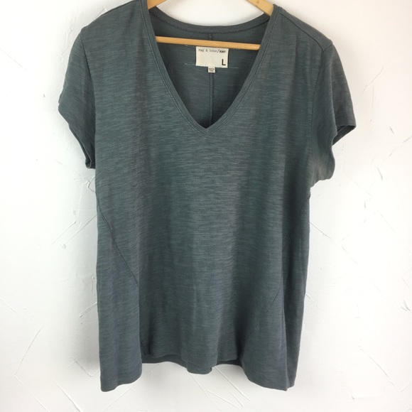 rag & bone Tops - Rag & Bone Knit Asymmetrical Seamed Tee